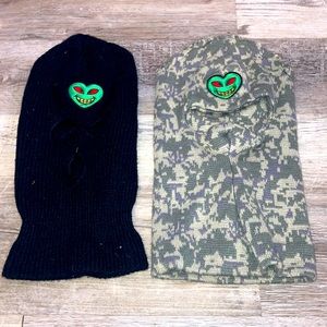 U$hKa¥ Ski Masks 2 Demons All Black Military Camo Rapper Los Angeles Ushkay Snow